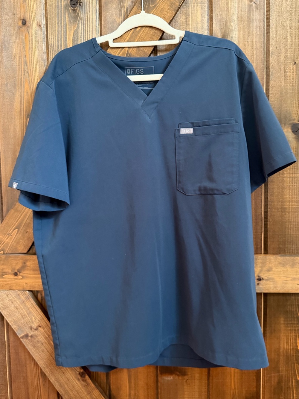 FIGS Dark Harbor V-Neck Scrub Top Technical Collection Mens Sz XL PO 3019 EUC